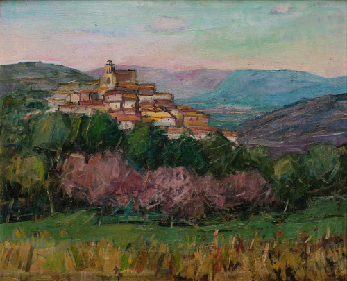 JOSEP MARIA TAPIOLA GIRONELLA, "Rabós", 1983, Óleo sobre li