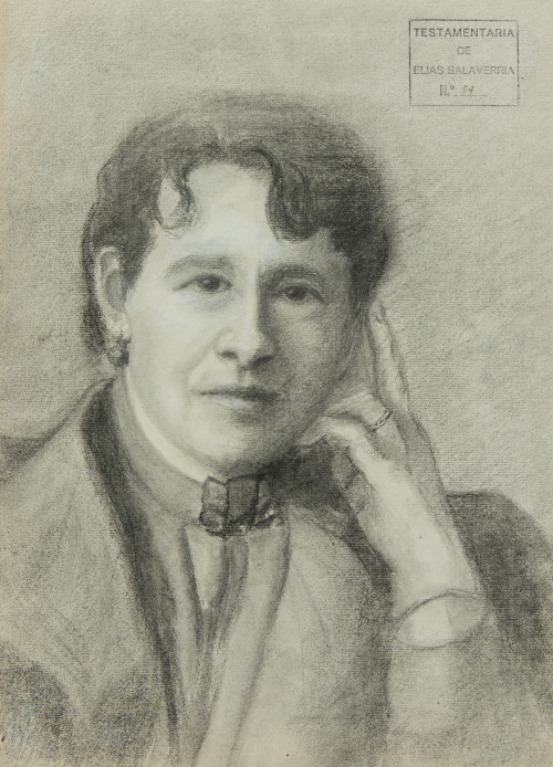 ELIAS SALAVERRIA, "Retrato de dama"