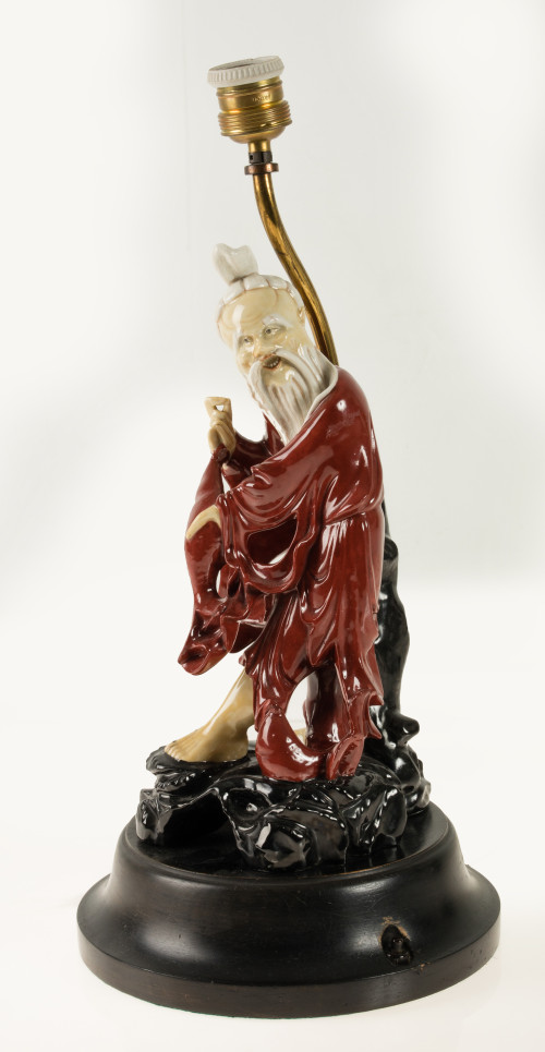 Lámpara de mesa de gusto oriental, España, med.S.XX