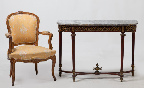 Consola de estilo Luis XVI, posiblemente Herráiz, España, m