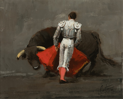 ENRIQUE PASTOR, "Torero". 2004, Óleo sobre lienzo