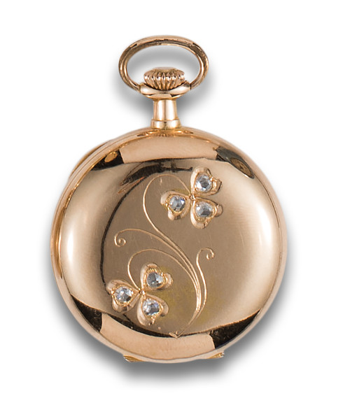 RELOJ DE BOLSILLO SABONETA DE DAMA LE PARC EN ORO AMARILLO