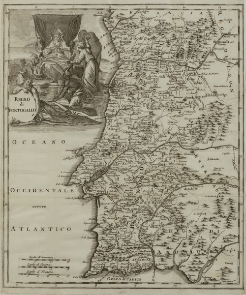THOMAS SALMON , "Regno di Portogallo", Grabado al aguafuert