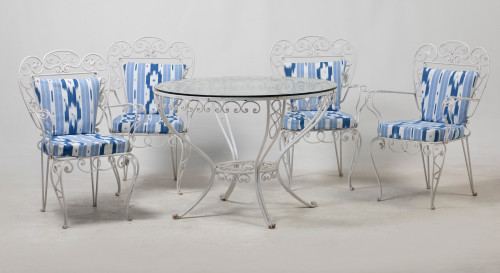 Cuatro sillas y una mesa de jardín, España, S.XX