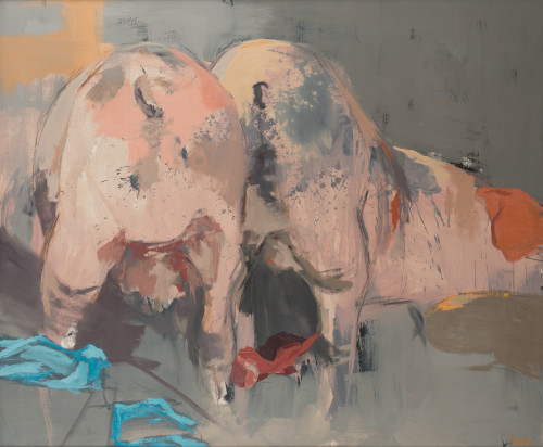 LUIS LANCHO, "Entre las basuras I", 2009, Óleo sobre lienzo