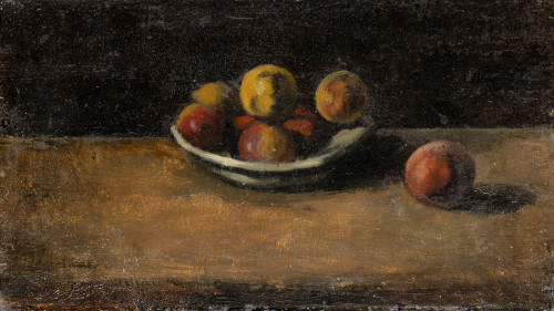 ESCUELA FRANCESA, "Bodegón", Óleo sobre tabla 