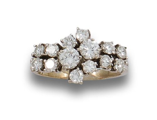 SORTIJA DE ORO BLANCO Y DIAMANTES