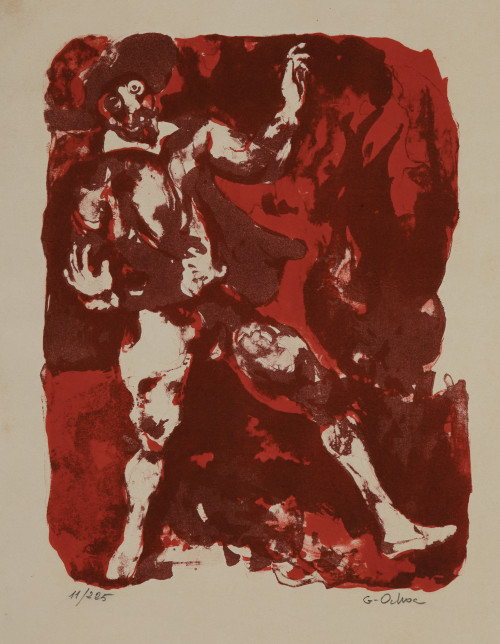 LUIS GARCÍA OCHOA, "Sin título", 6 litografías sobre papel