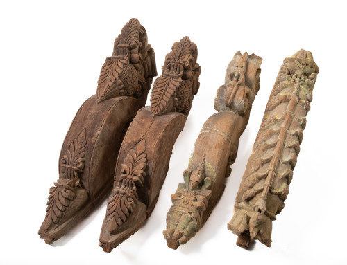 Four carved architectural elements, Thailand, 20th century