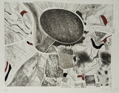 JOSEP  GUINOVART, "Sin título", 1975-76, Dos grabados al ag