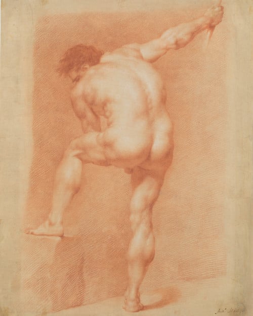 ANTONIO MARTÍNEZ ESPINOSA, "Academia: desnudo masculino", S