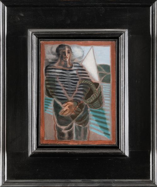 JUAN GRIS, "Le Pecheur", 1924, Óleo sobre lienzo