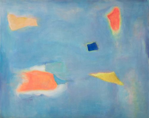 ESTEBAN VICENTE, "Sin título", 1986, Óleo sobre lienzo