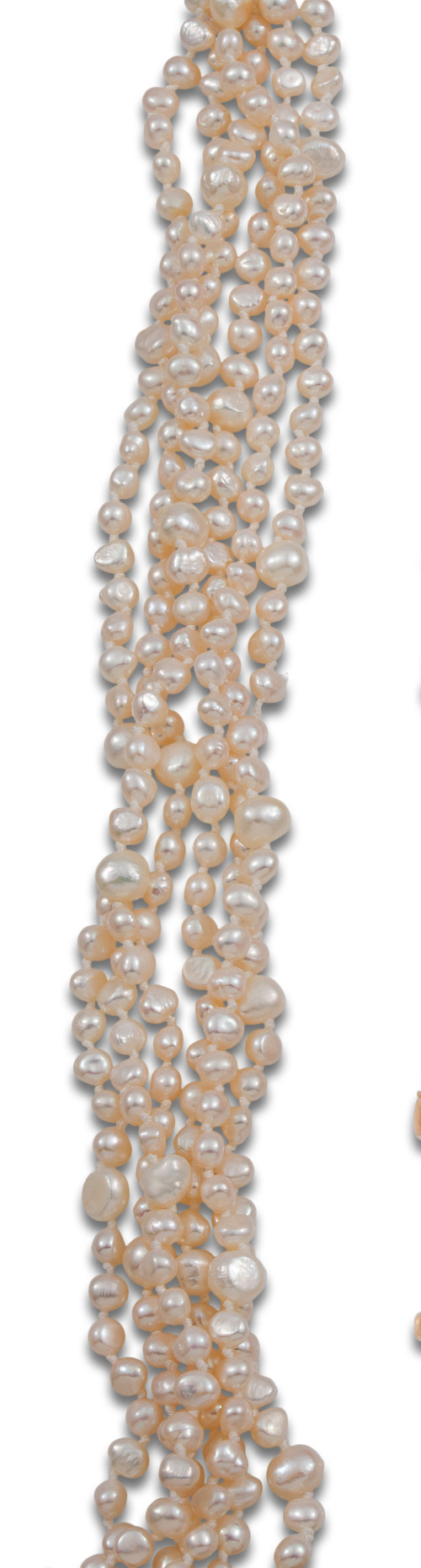COLLAR LARGO MULTIHILOS DE PERLAS CULTIVADAS Y CAMAFEO LATE