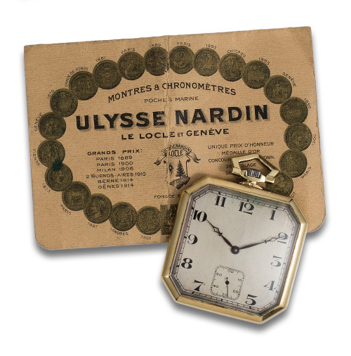 RELOJ DE BOLSILLO LEPINE ULYSSE NARDIN, EN ORO AMARILLO