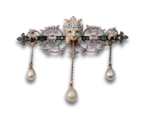 BROCHE GARGOYLE DE CARTIER, CA. 1895