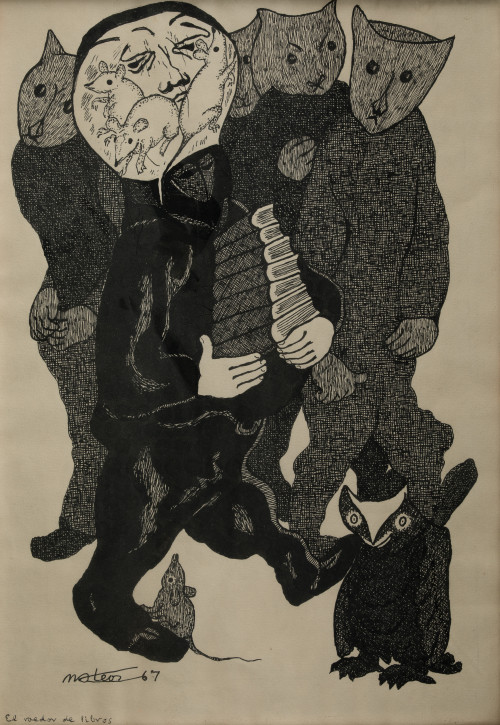 FRANCISCO MATEOS GONZÁLEZ, "El roedor de libros", 1967, Tin