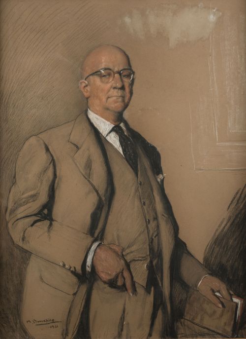 MANUEL BENEDITO VIVES, "Retrato de Epifanio Ridruejo", 1961