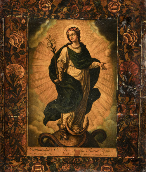 JOHANN CHRISTIAN LEOPOLD, "Inmaculada Concepción", Grabado 