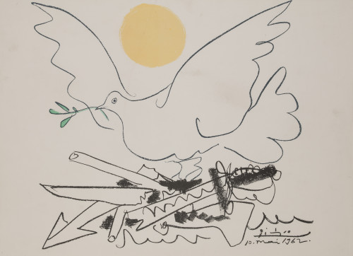 PABLO RUIZ PICASSO (DESPUES),  “La paloma de la paz” 1962