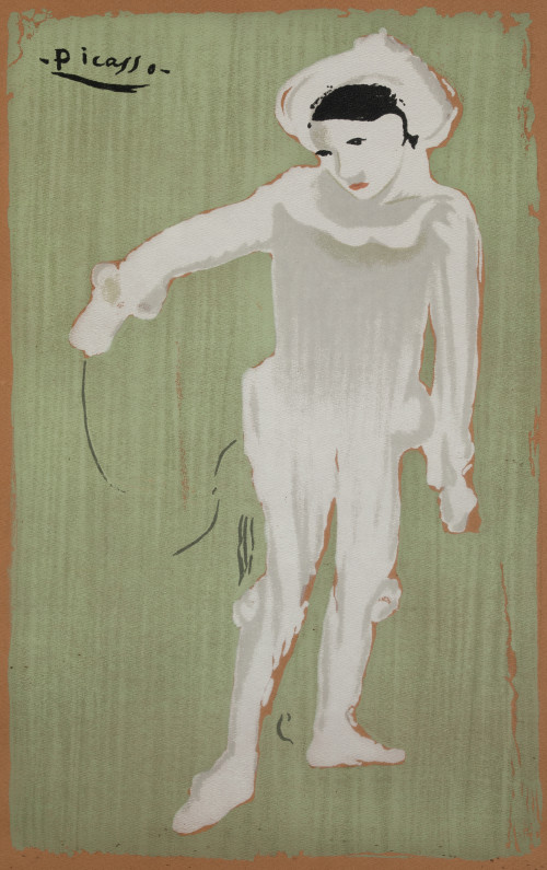 PABLO RUIZ PICASSO (DESPUES), “Arlequín blanco”, c. 1960, I