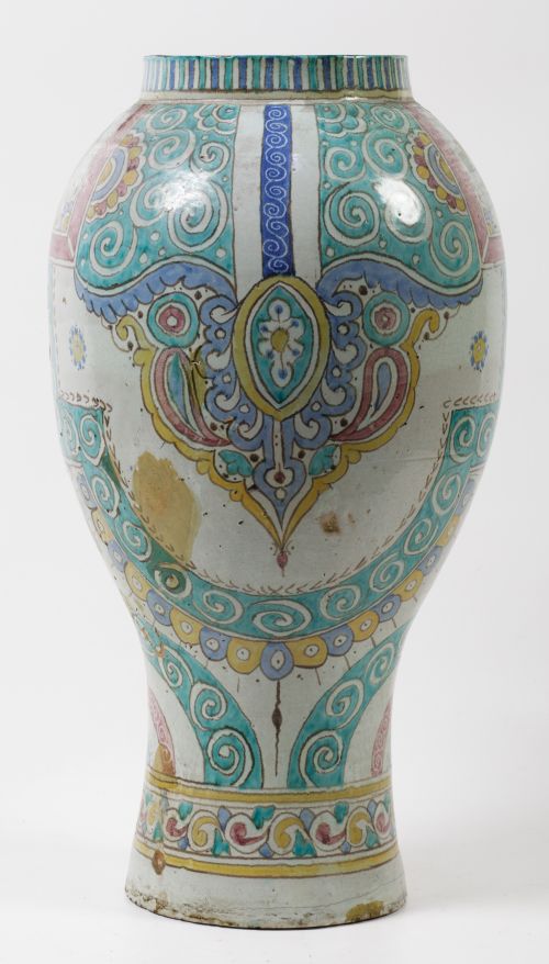 Glazed ceramic vase, Morocco, 20th century