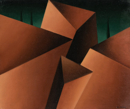 ILLAN ARGUELLO, "Composición", Óleo sobre lienzo