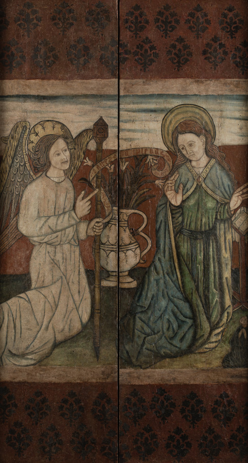 ESCUELA CASTELLANA , "La Anunciación con un donante", Templ