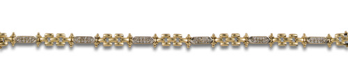 PULSERA, AÑOS 80, DE DIAMANTES, EN ORO AMARILLO