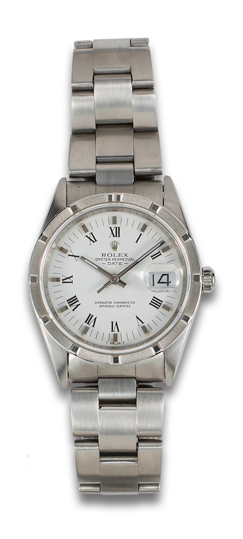 RELOJ DE PULSERA ROLEX OYSTER PERPETUAL DATE, EN ACERO
