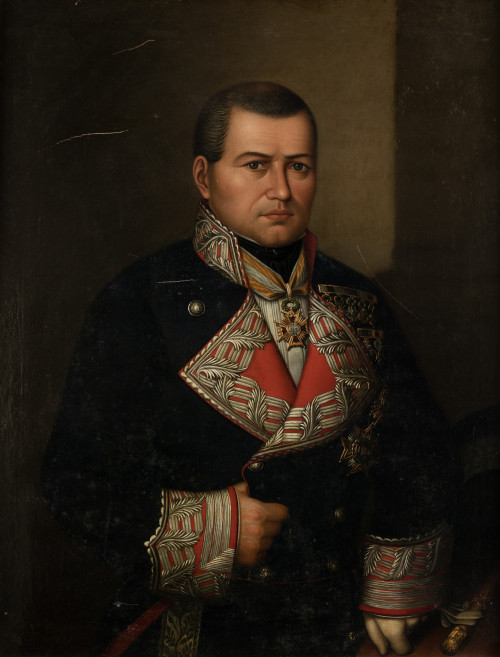 ANTONIO FRANCISCO MALANTIC Y ARZEO, "Retrato de militar", 1