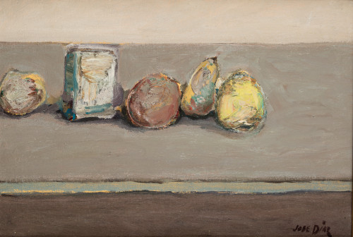 JOSE DIAZ, “Bodegón con frutas", Óleo sobre lienzo