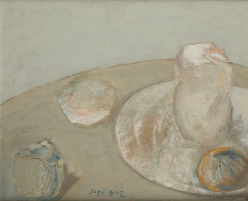 JOSE DIAZ, "Bodegón", Óleo sobre lienzo