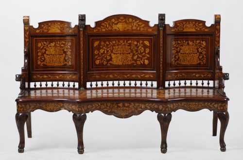 Dutch style bench following models from the 19th century, p