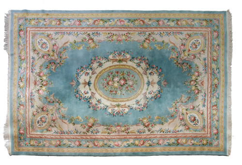 Hand-knotted wool rug, 20th century