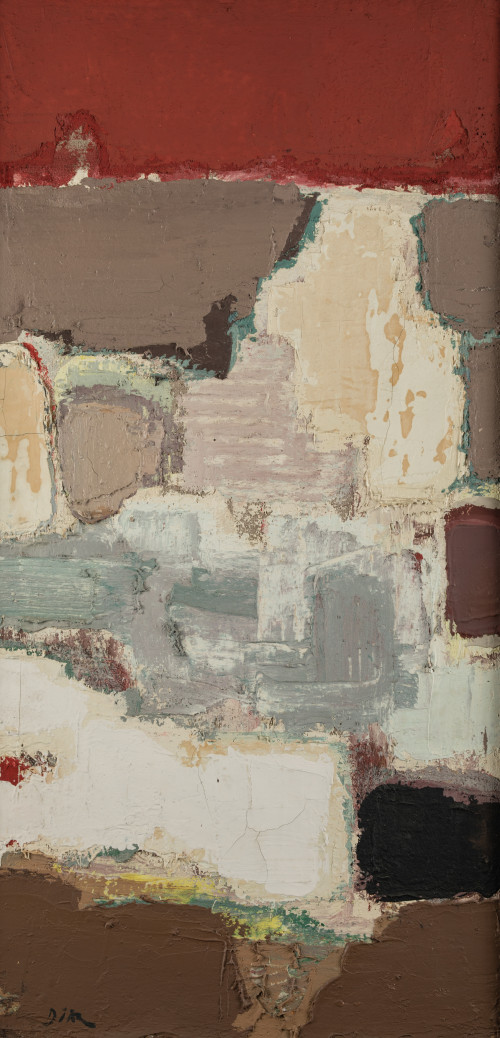 JOSE DIAZ, "Composición", Técnica mixta sobre lienzo