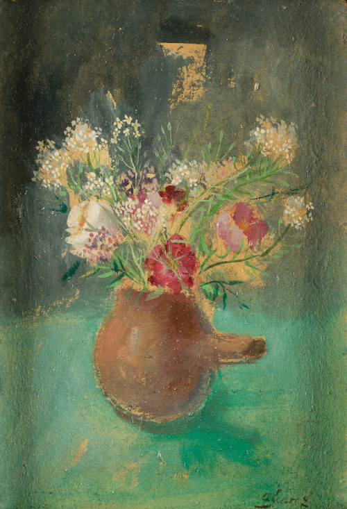 FRANCISCO ALCARAZ GONZÁLEZ , "Portulaca", 1970, Óleo sobre