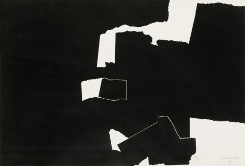 EDUARDO CHILLIDA, "Los dos negros", 1961, Litografía
