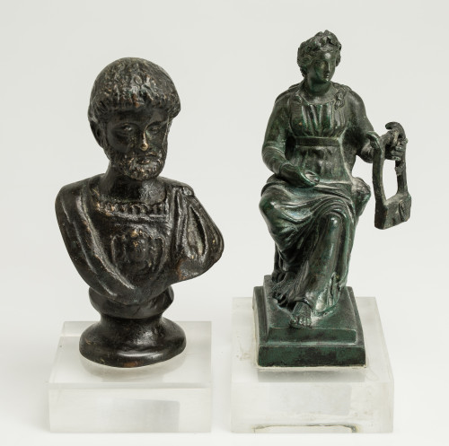 "Terpsícore" y "Emperador romano", siguiendo modelos clásic