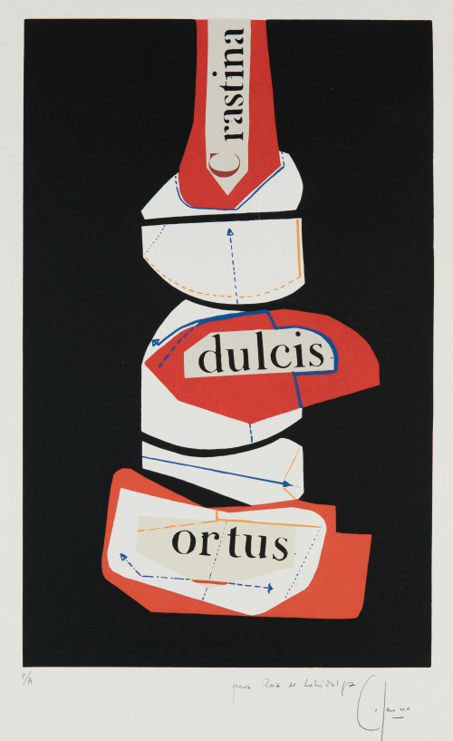 CEFERINO MORENO, "Sin título", Serigrafía sobre papel