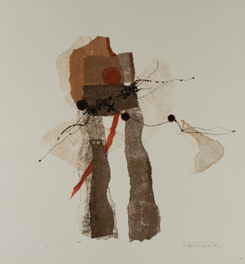 ROWLAND  FADE, "Sin título", 1974, Técnica mixta sobre pape