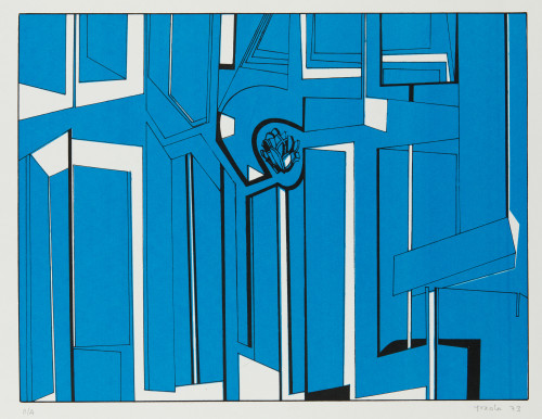 IGNACIO YRAOLA, "Sin título", 1973, Serigrafía sobre papel