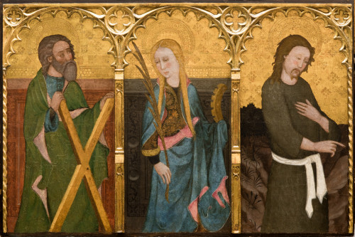 MAESTRO DE LIRIA , "San Andrés, santa Catalina de Alejandrí