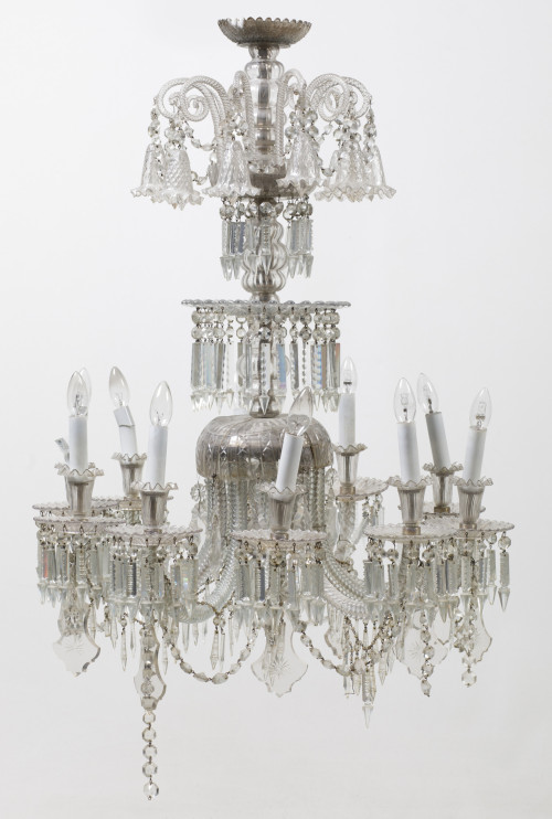 Lámpara de techo de cristal, España, pps. S. XX