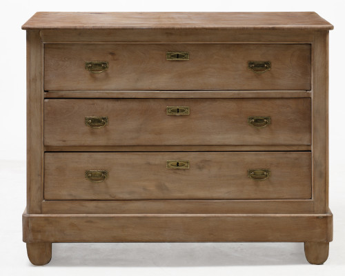 Washed wood chest of drawers, France, c.1900