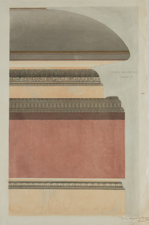 JOAQUÍN KRAMER ARNÁEZ, "Planta y detalles de la capilla par