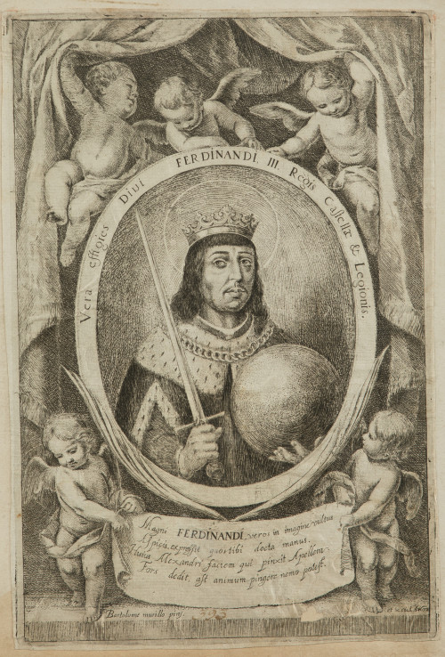 MATIAS DE ARTEAGA Y ALFARO , "Retrato de Fernando III, el S