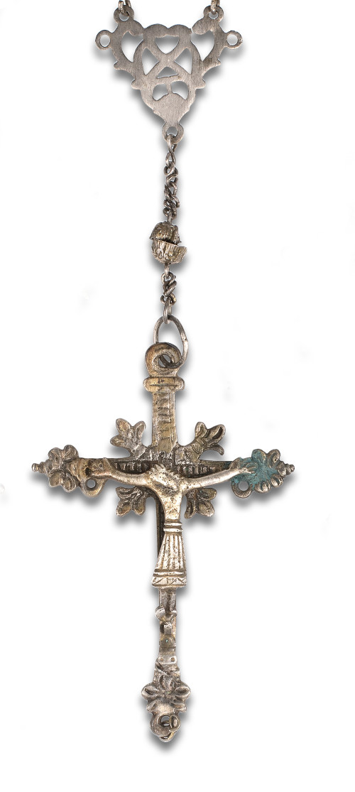 ANTIQUE SILVER ROSARY