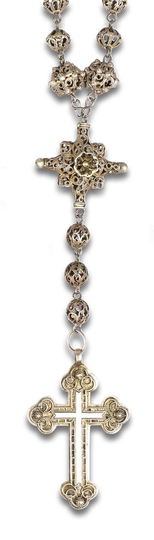 SILVER ROSARY