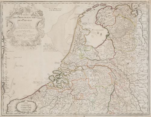 JEAN-CLAUDE DEZAUCHE, "Mapa de los Países Bajos y Bélgica",